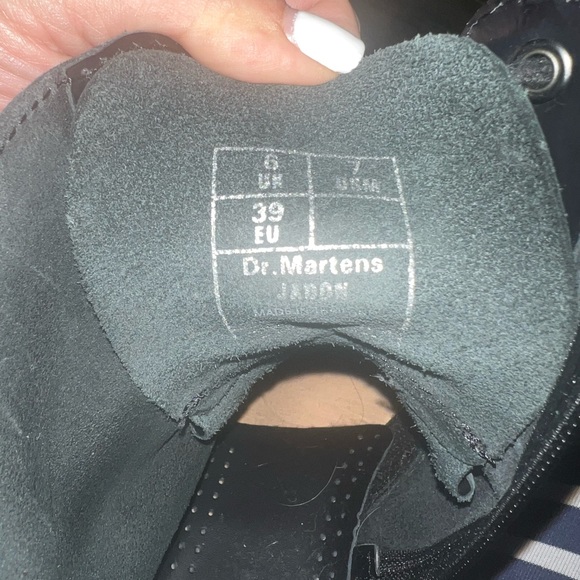 Doc Marten Air Wair Jadon Black Leather Platform Boots Women’s Size 8 - Picture 4 of 7